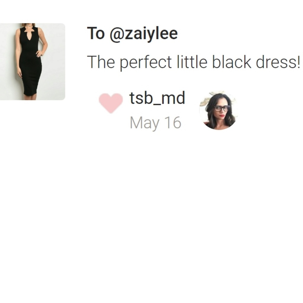Perfect Little Black Dress | Cut Out Bodycon Dress - Picture 5 of 5